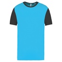 T-Shirt Unisex Turquoise/Dark Grey