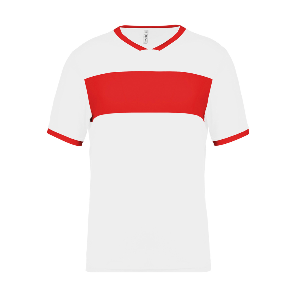 T-Shirt Unisex White/Red (S)