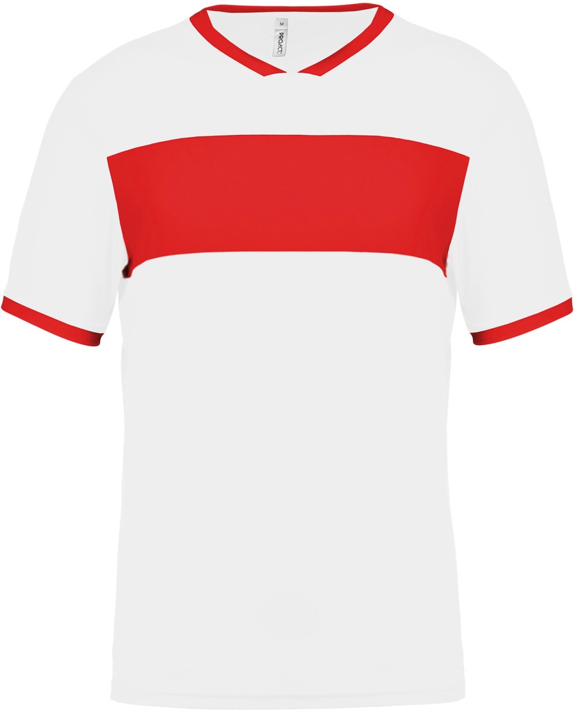 T-Shirt Unisex White/Red (S)